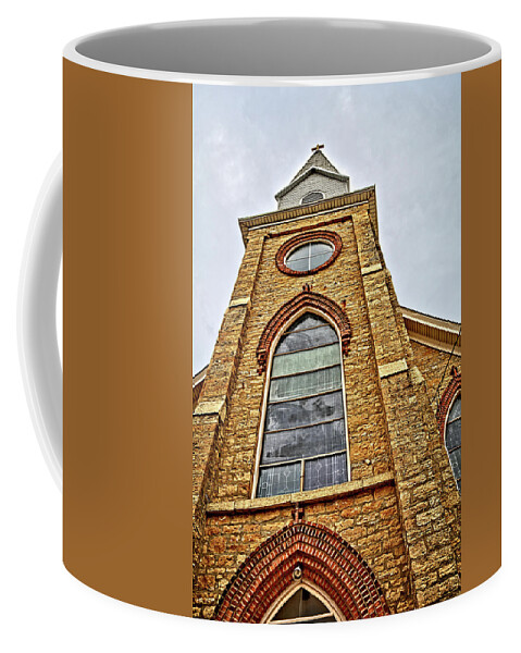 St John Coffee Mug featuring the photograph St John Steeple by Bonfire Photography