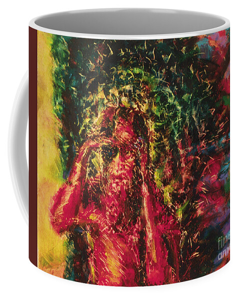 St. Lazarus Coffee Mug featuring the painting St. Lazarus - BGLAZ by Fr Bob Gilroy SJ