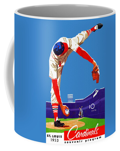 St. Louis Cardinals Vintage 1953 Program Coffee Mug by Big 88