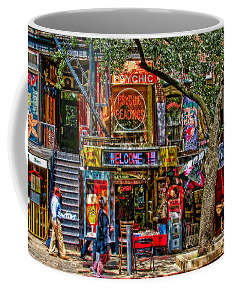 St. Mark's Place Coffee Mug featuring the photograph St Marks Place by Chris Lord