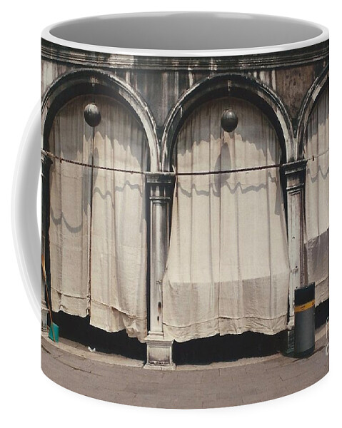 Arches Drapery Venice Italy Coffee Mug featuring the photograph St. Mark's Square Venice 1-1 by J Doyne Miller