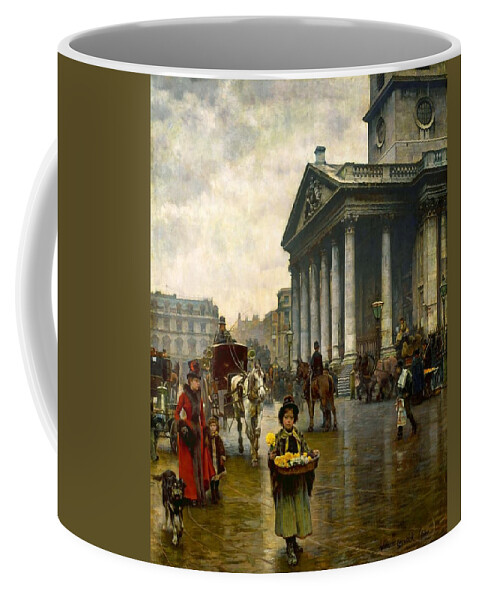 William Logsdail - St Martin-in-the-fields Coffee Mug featuring the painting St Martin in the Fields by MotionAge Designs