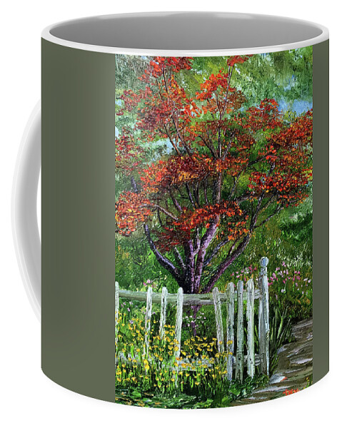 Landscape Coffee Mug featuring the painting St. Michael's Tree by Terry R MacDonald