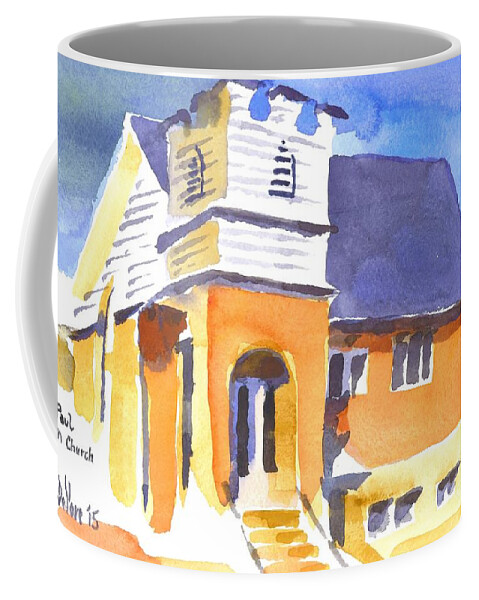 St Paul Lutheran 3 Coffee Mug featuring the painting St Paul Lutheran 3 by Kip DeVore
