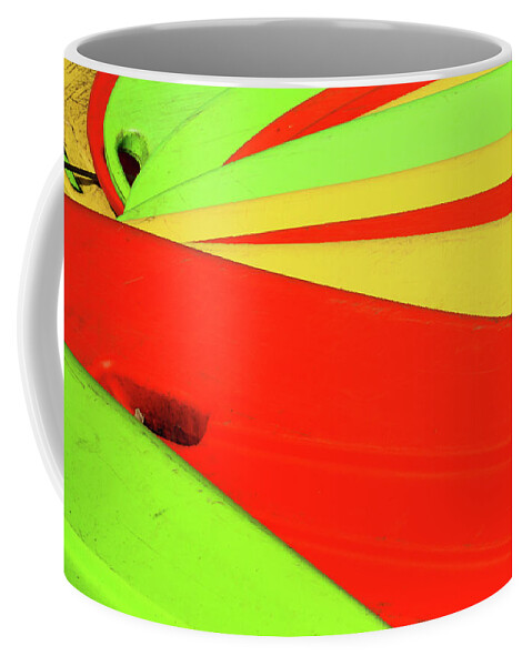 Abstract Coffee Mug featuring the photograph Stacked by Michael Nowotny