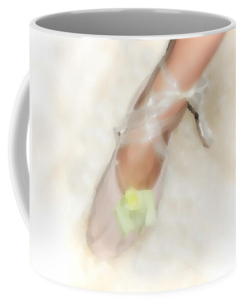 Ballet Coffee Mug featuring the digital art Stage Left by Donna Blackhall