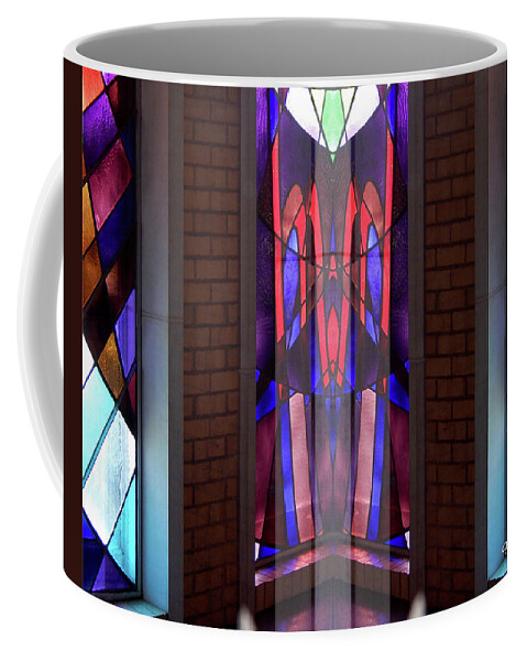 God Coffee Mug featuring the photograph Stained Glass #4723 Inner illusion 2b by Barbara Tristan