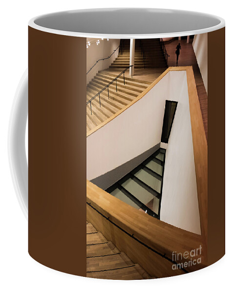 Staircase In Elbphiharmonic By Marina Usmanskaya Coffee Mug featuring the photograph Staircase in Elbphiharmonic by Marina Usmanskaya