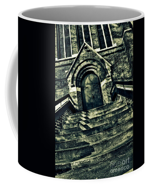 Church Coffee Mug featuring the digital art Stairway to Heaven by Nigel Bangert