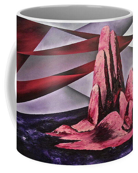  Coffee Mug featuring the painting Standing Still by Ara Elena