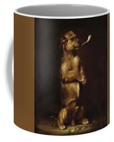 Edwin Landseer Coffee Mug featuring the painting Standing to Attention by Edwin Landseer