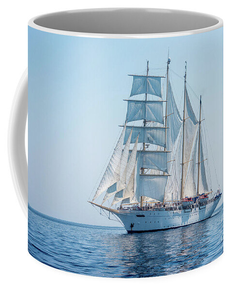 Aegis Coffee Mug featuring the photograph Star Flyer III by Hannes Cmarits