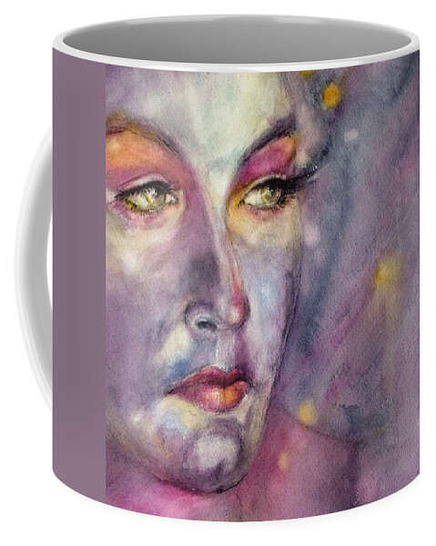 Portrait Coffee Mug featuring the painting Star Gazer by Judith Levins