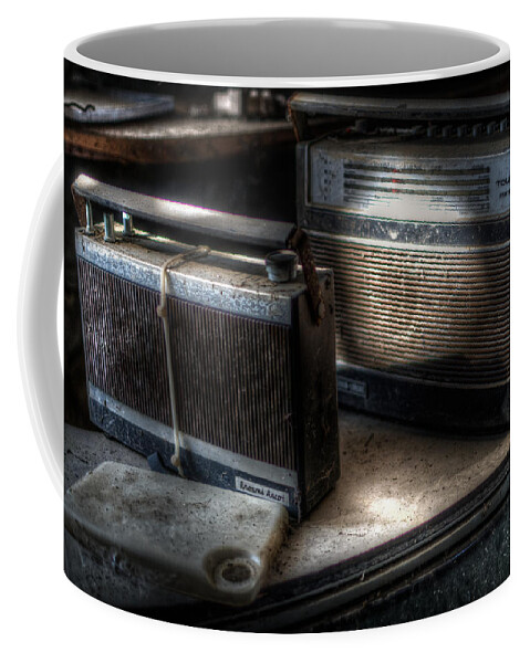 Urbex Coffee Mug featuring the digital art Star Radio by Nathan Wright