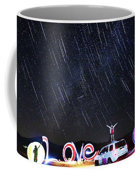 Garner State Park Coffee Mug featuring the photograph Star Showers by Andrew Nourse
