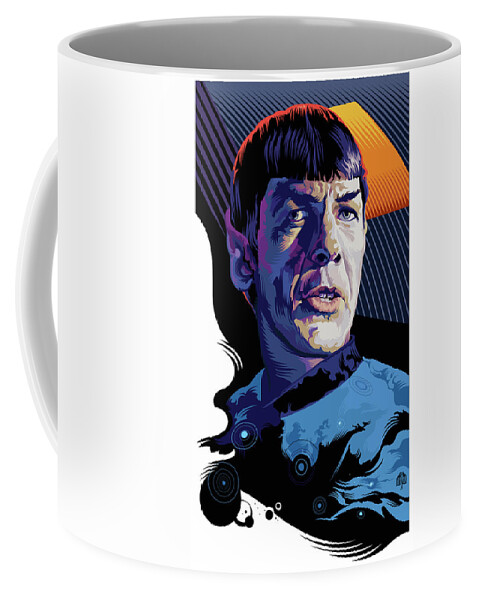 Star Trek Spock Pop Art Portrait Coffee Mug by Garth Glazier - Pixels
