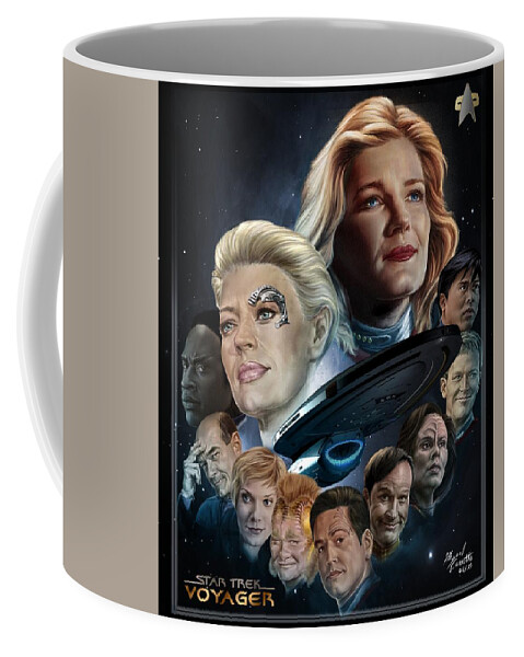 Star Trek Voyager Coffee Mug by Mizael Canato - Pixels