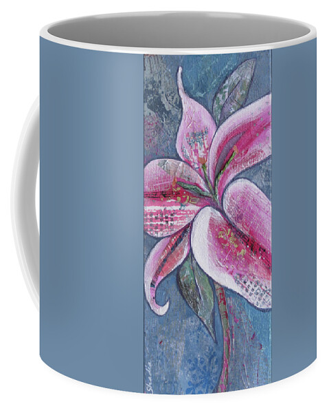 Star Coffee Mug featuring the painting Stargazer I by Shadia Derbyshire