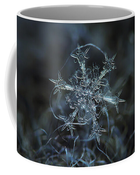 Snowflake Coffee Mug featuring the photograph Starlight, panoramic version by Alexey Kljatov