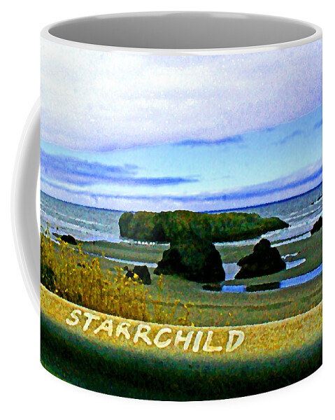 Pacific North West Coffee Mug featuring the digital art Starrchild by Joseph Coulombe