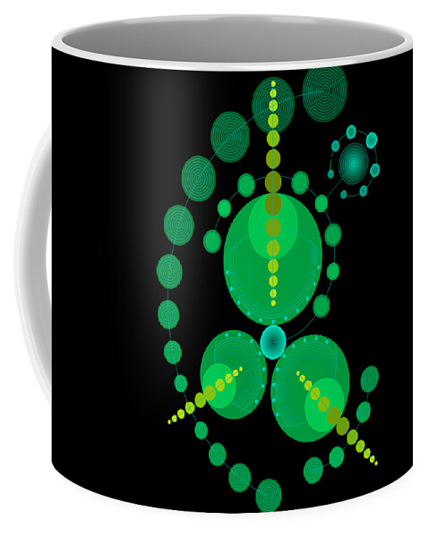 Relief Coffee Mug featuring the digital art Starship color by DB Artist