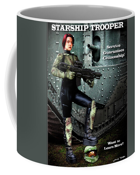 Science Fiction Coffee Mug featuring the photograph Starship Trooper by Jon Volden