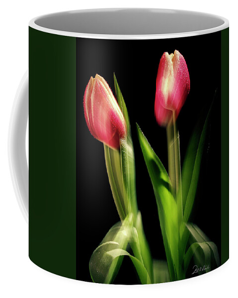 Tulips Coffee Mug featuring the photograph Starting to Bloom by Frederic A Reinecke
