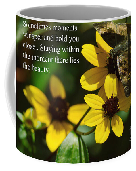 Yellow Coffee Mug featuring the photograph Staying Within The Moment by Robyn King