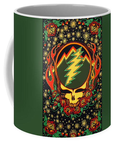 Grateful Dead Coffee Mug featuring the digital art Steal Your Face Special Edition by The Steal