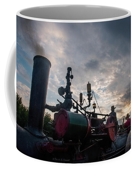 Steam Engine Coffee Mug featuring the photograph Steam Engine at Nightfall by David Arment
