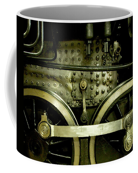 Train Photographs Coffee Mug featuring the photograph Steam Power I by Theresa Tahara