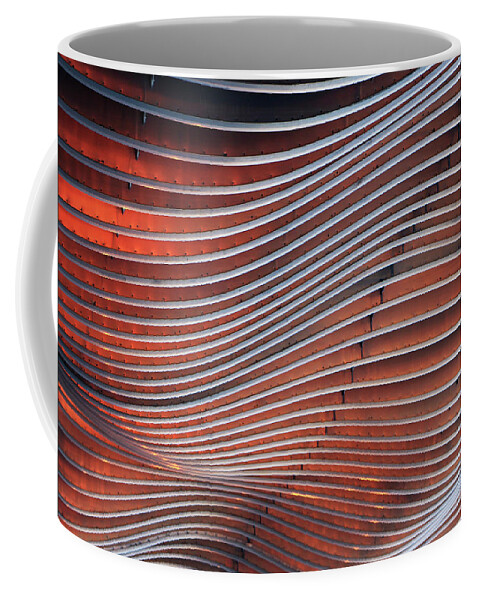 Architecture Coffee Mug featuring the photograph Steel Ribbons by Christopher McKenzie