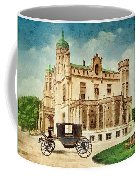 Stein Palace Coffee Mug featuring the painting Stein Palace by Mo T