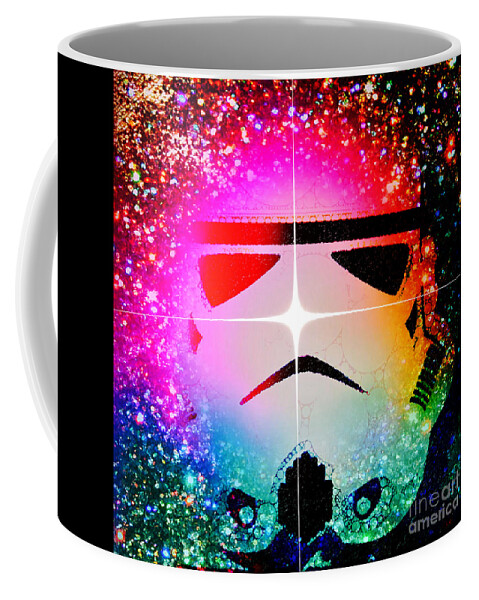 Trooper Coffee Mug featuring the digital art Stellar Trooper by HELGE Art Gallery