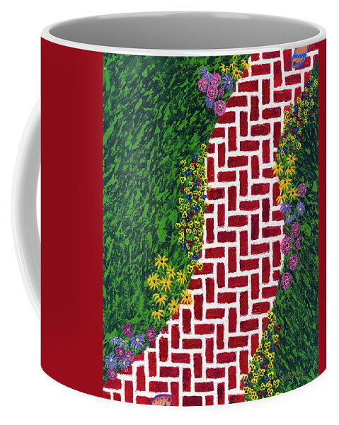Garden Coffee Mug featuring the painting Step into My Garden by Kathryn Riley Parker