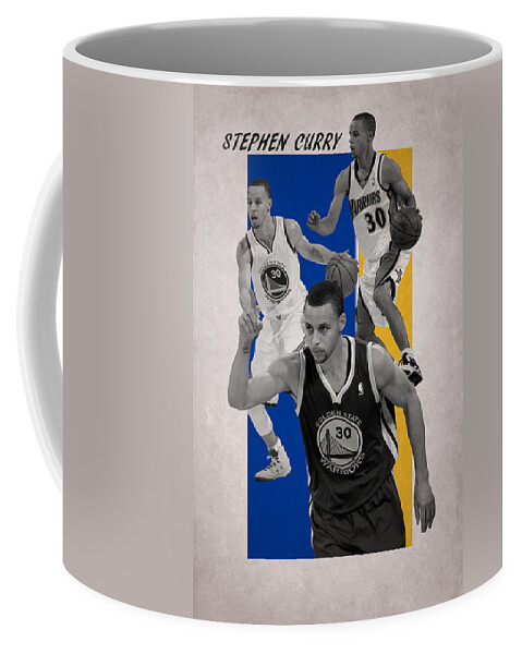 Curry Coffee Mug featuring the photograph Stephen Curry Golden State Warriors by Joe Hamilton