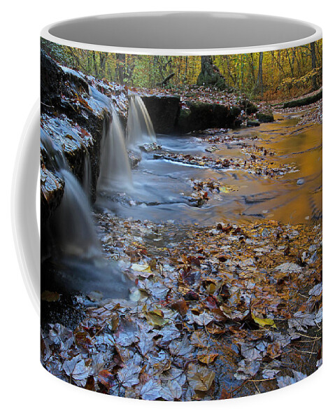 Stepstone Falls Coffee Mug featuring the photograph Stepstone Falls in Rhode Island by Juergen Roth