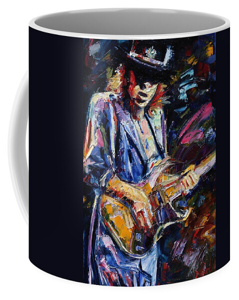 Stevie Ray Vaughan Painting Coffee Mug featuring the painting Stevie Ray Vaughan by Debra Hurd