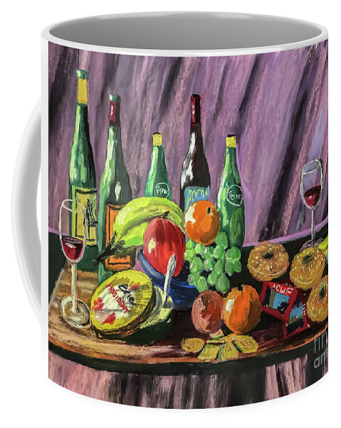  Coffee Mug featuring the painting Still Life #2 by Francois Lamothe