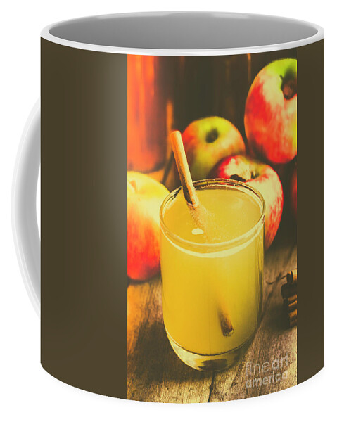 Drinks Coffee Mug featuring the photograph Still life apple cider beverage by Jorgo Photography