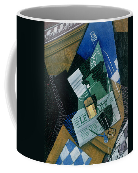 Gris Coffee Mug featuring the painting Still Life with Water Bottle, Bottle and Fruit Dish, 1915 by Juan Gris