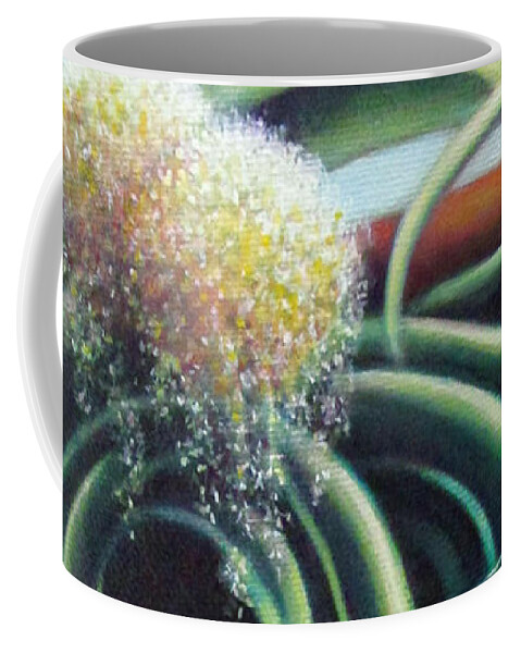 Flower Coffee Mug featuring the painting Still by Nad Wolinska