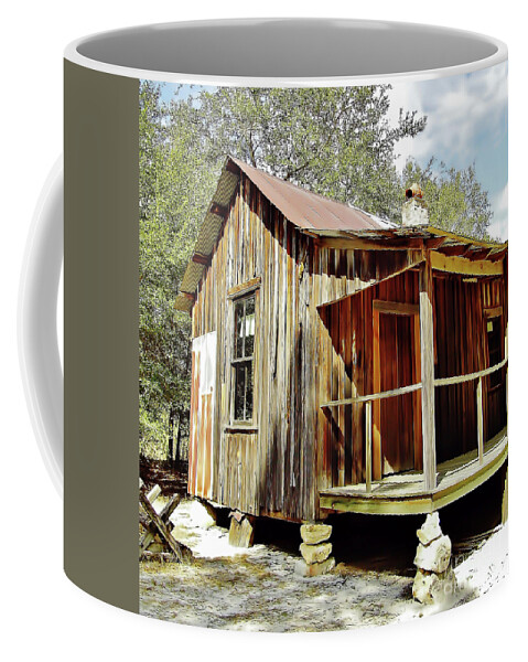 Stone Coffee Mug featuring the photograph Stones Holding Up The House by D Hackett