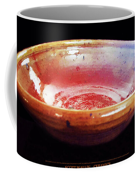 Collection Of Ceramics Works Coffee Mug featuring the ceramic art Large Stoneware Bowl #1 by Scott Wallin