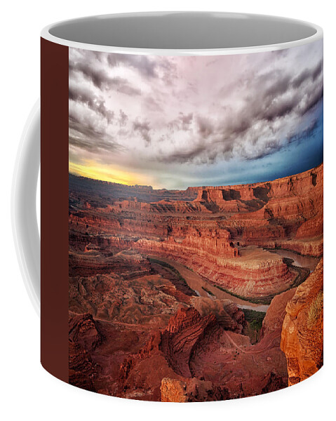 Dead Horse Point Coffee Mug featuring the photograph Storm over Dead Horse Point by Dave Koch