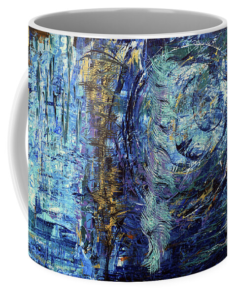 Latex Coffee Mug featuring the painting Storm Spirits by Cathy Beharriell