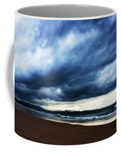 Susan Vineyard Bryron Bay Coffee Mug featuring the photograph Stormy Horizon Byron Bay by Susan Vineyard