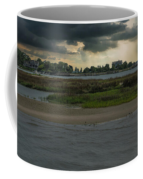 Stormy Coffee Mug featuring the photograph Stormy Island Life by Dale Powell