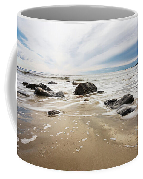 Maine Coffee Mug featuring the photograph Stormy Maine Morning #2 by Natalie Rotman Cote