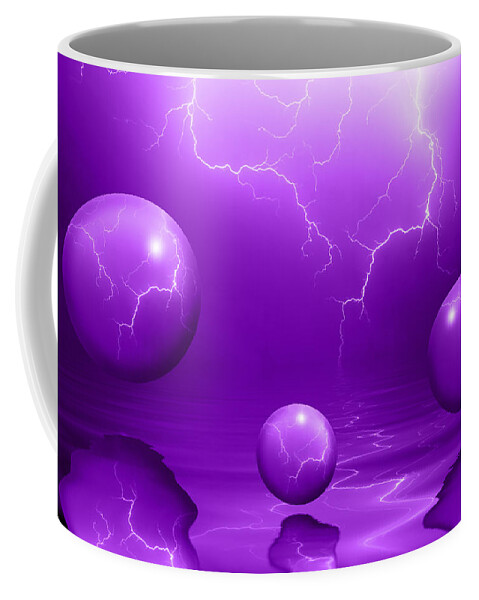 Bubbles Coffee Mug featuring the photograph Stormy Skies - Purple by Shane Bechler